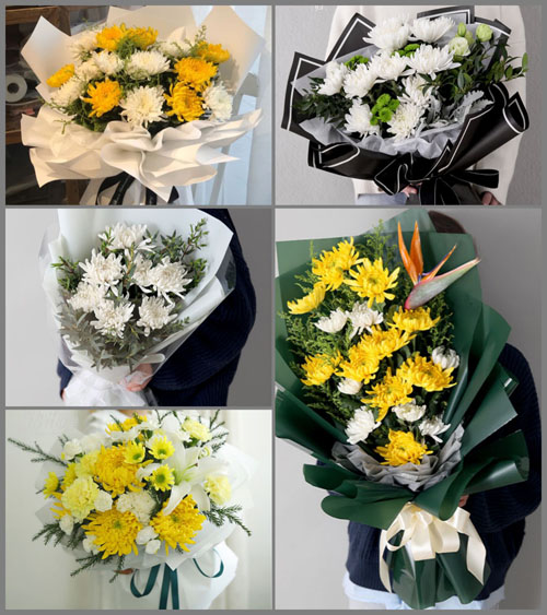 湖南湘潭岳塘区岳塘街道菊花塘社区白事花束代送
